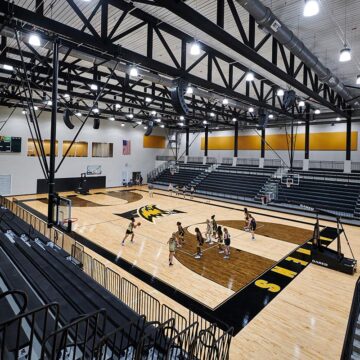 Athens High School Gym from Corner