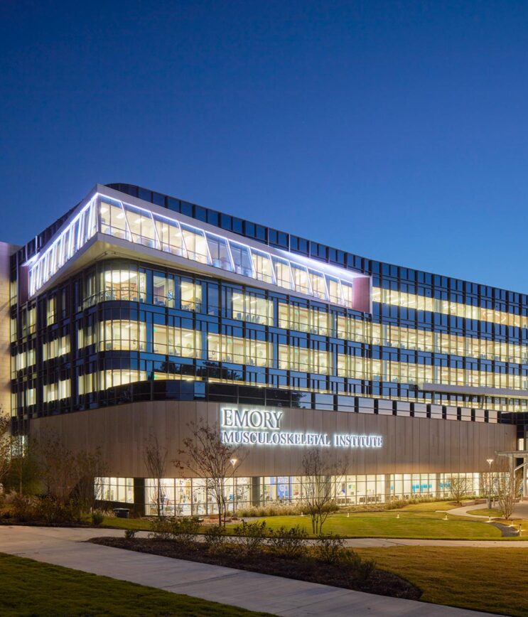 Emory MSK Exterior Night